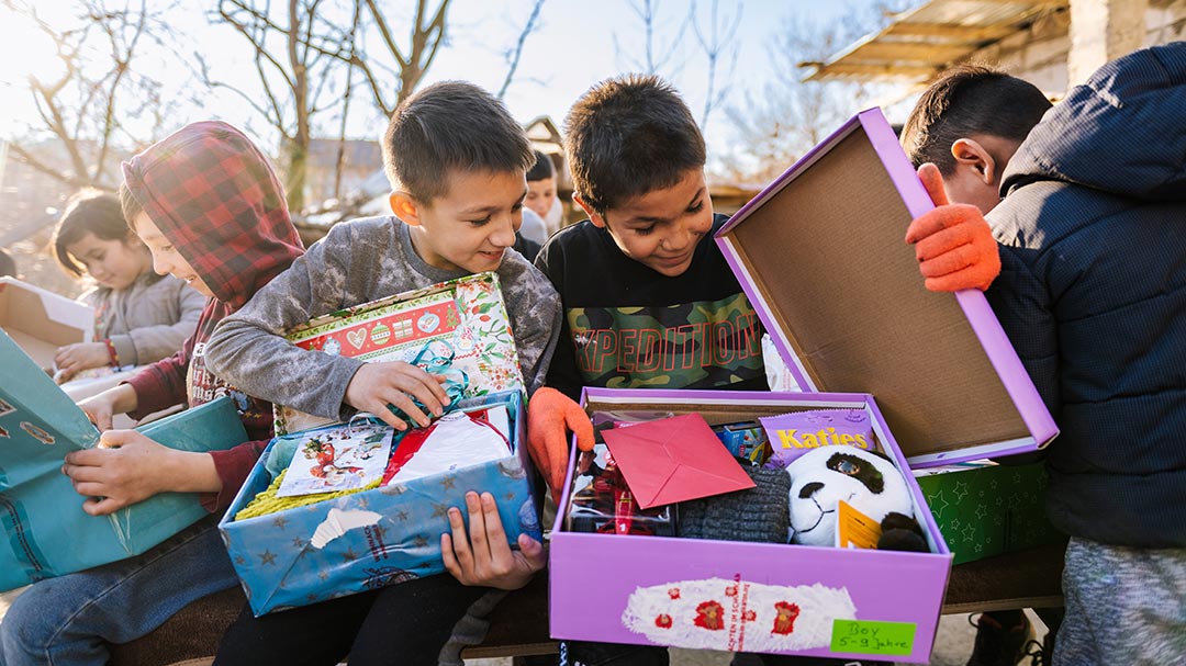 Spreading happiness one shoe box at a time